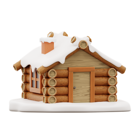 Snow Home  3D Icon