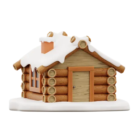 Snow Home  3D Icon