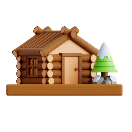 Snow Home  3D Icon