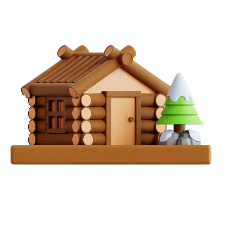 Snow Home  3D Icon