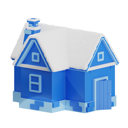 Snow Home  3D Icon