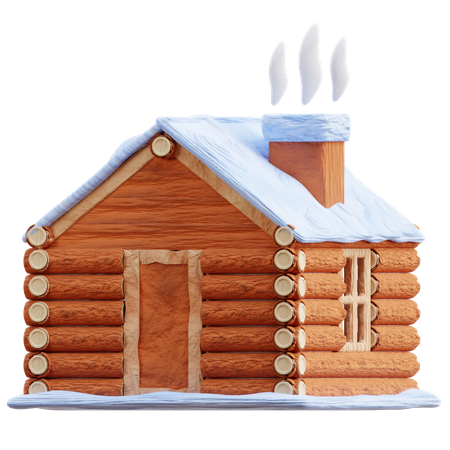 Snow Home 3D Illustration