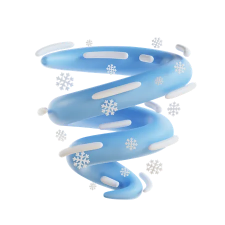 Snow Hurricane  3D Icon