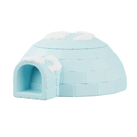 Snow iglo House  3D Icon