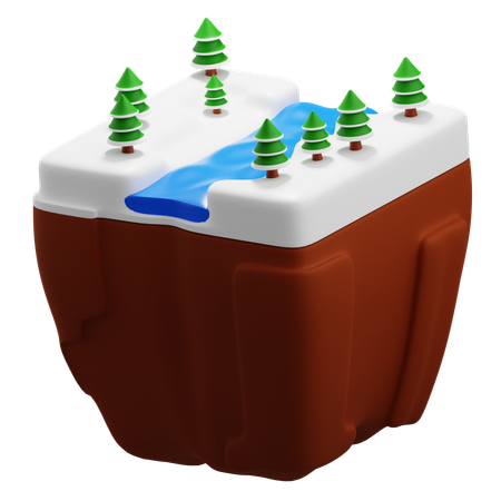Snow Landscape  3D Icon