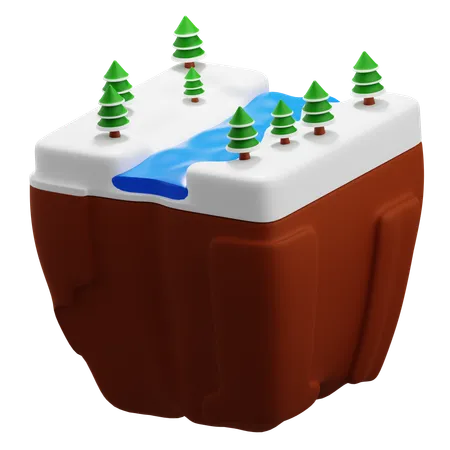 Snow Landscape  3D Icon