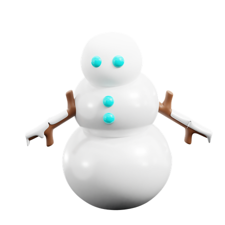 Snow man  3D Icon