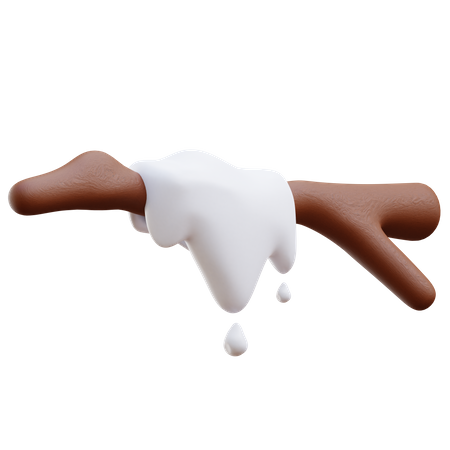 Snow Melts  3D Icon