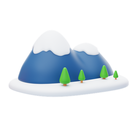 Snow Mountain  3D Icon