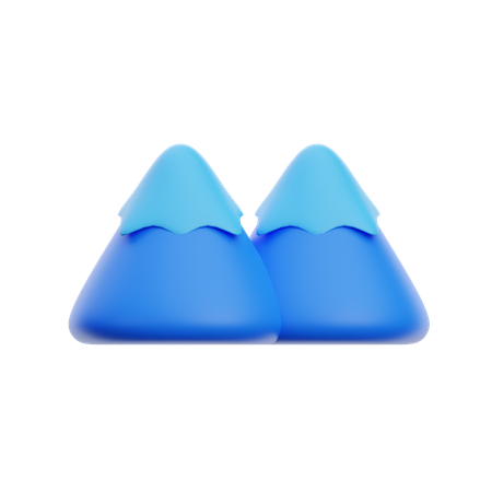 Snow Mountain  3D Icon