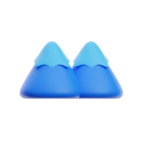 Snow Mountain  3D Icon