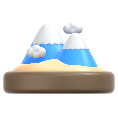Snow Mountain  3D Icon