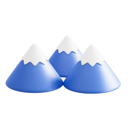 Snow Mountain  3D Icon