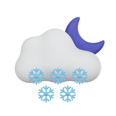 Snow Night  3D Icon