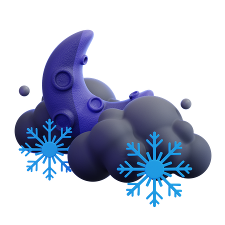 Snow Night  3D Icon
