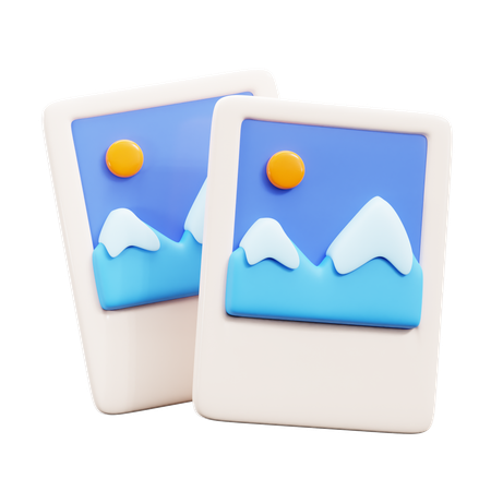 눈 그림  3D Icon