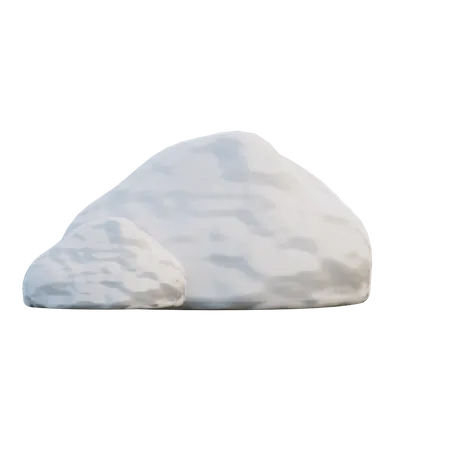 Snow Pile  3D Illustration