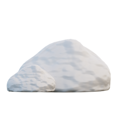 Snow Pile 3D Illustration