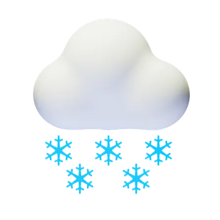 Snow Rain Day Cloud  3D Icon