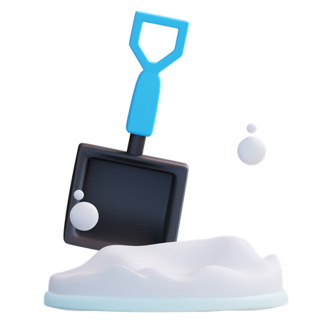 Snow Shovel  3D Icon