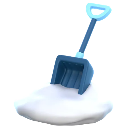 Snow Shovel  3D Icon