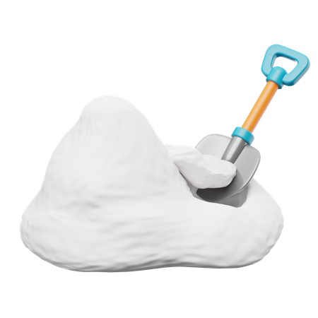 Snow Shovel  3D Icon