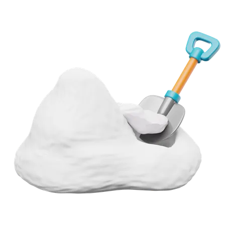 Snow Shovel  3D Icon