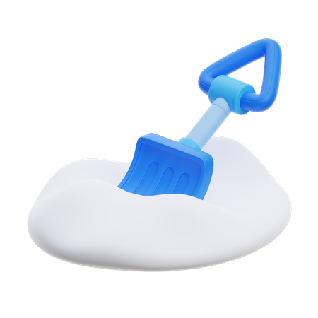 Snow Shovel  3D Icon