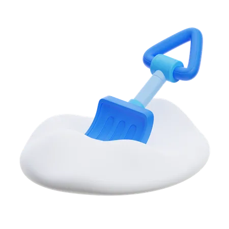 Snow Shovel  3D Icon