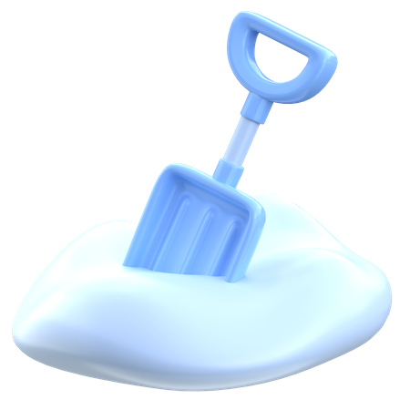 Snow Shovel  3D Icon