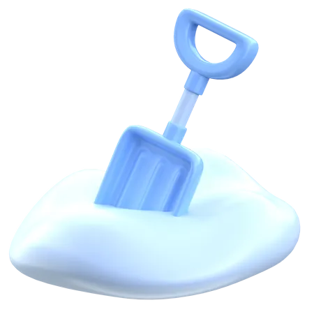 Snow Shovel  3D Icon