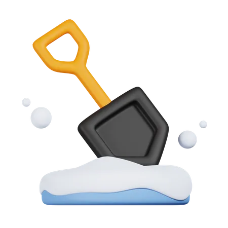 Snow Shovel  3D Icon