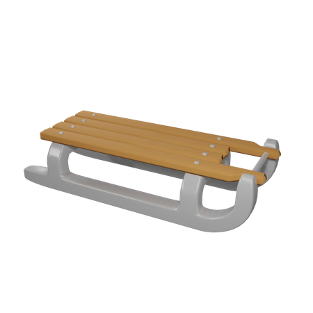 Snow Sled  3D Icon