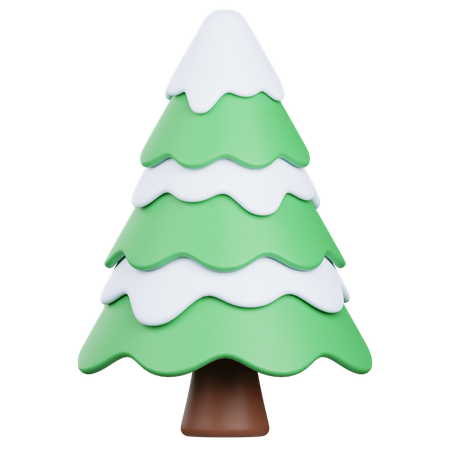Snow Tree  3D Icon