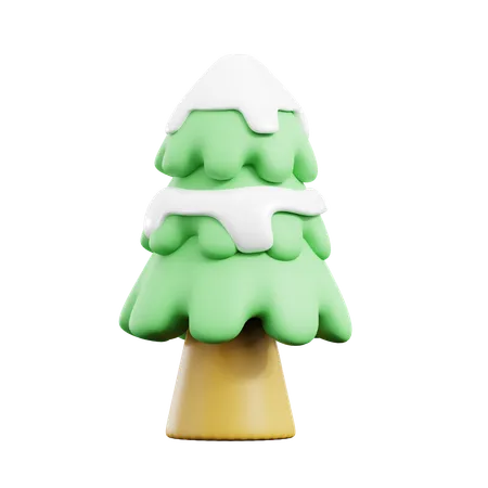 Snow tree  3D Icon