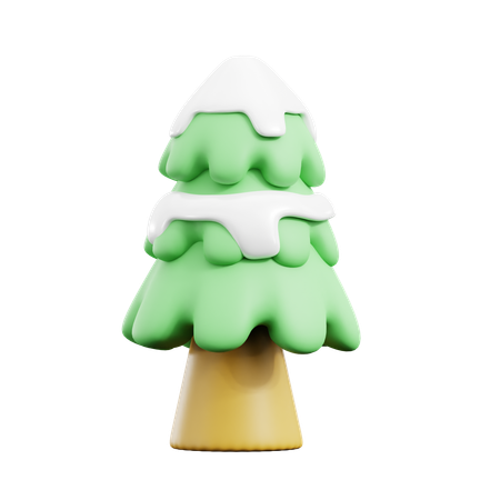 Snow tree  3D Icon