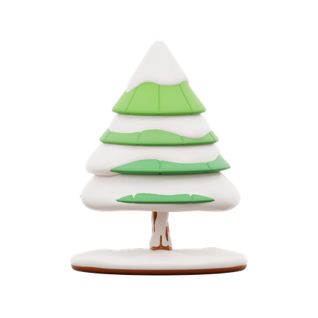 Snow Tree  3D Icon