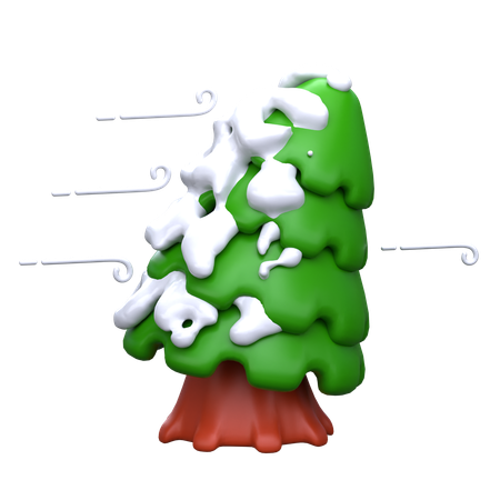 Snow Tree  3D Icon