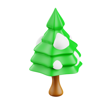 Snow Tree  3D Icon