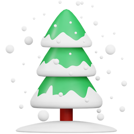 Snow Tree  3D Icon