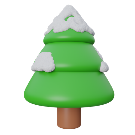 Snow Tree  3D Icon