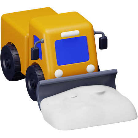 Snow Truck  3D Icon