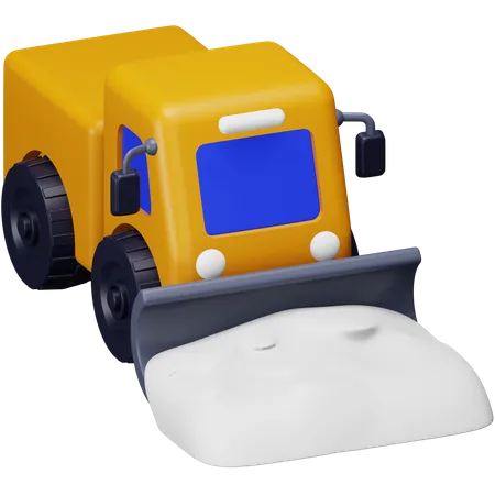 Snow Truck  3D Icon