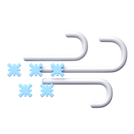 Snow Wind  3D Icon