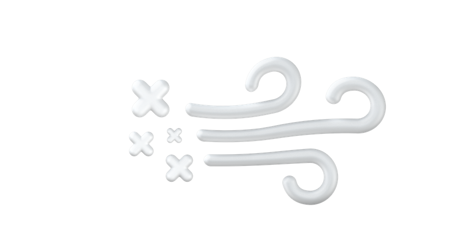 Snow wind  3D Icon
