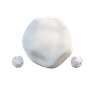 3d snowball emoji