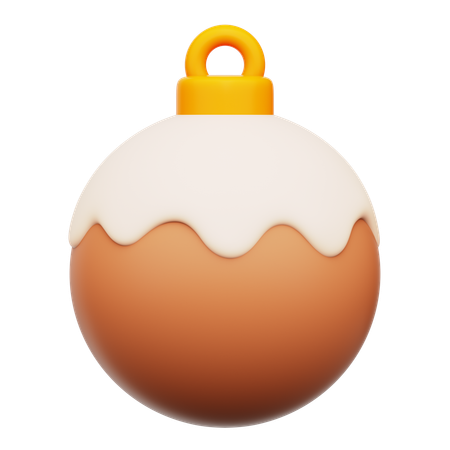 Snowball Gingerbread  3D Icon