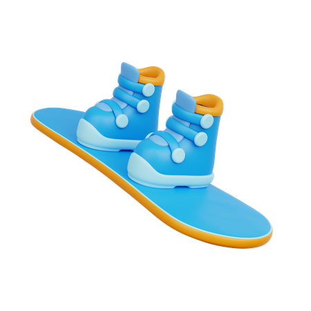 Snowboard Shoes  3D Icon