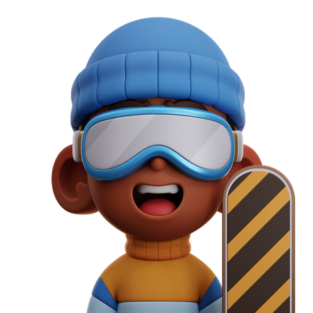 SNOWBOARER-SPIELER  3D Icon