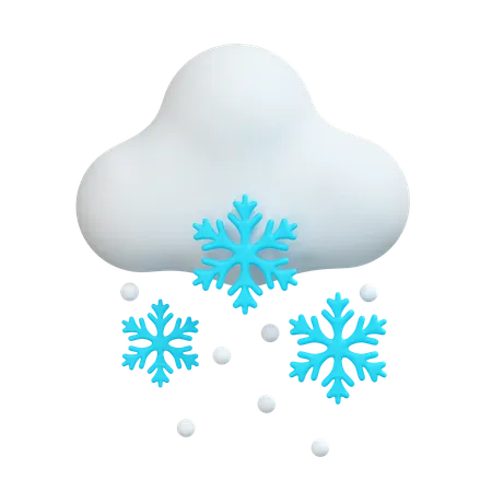 Snowfall Illustration 3D Icon